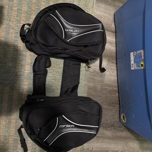 Cortech Motorcycle Saddle Bags Each 16 Inch Worn
